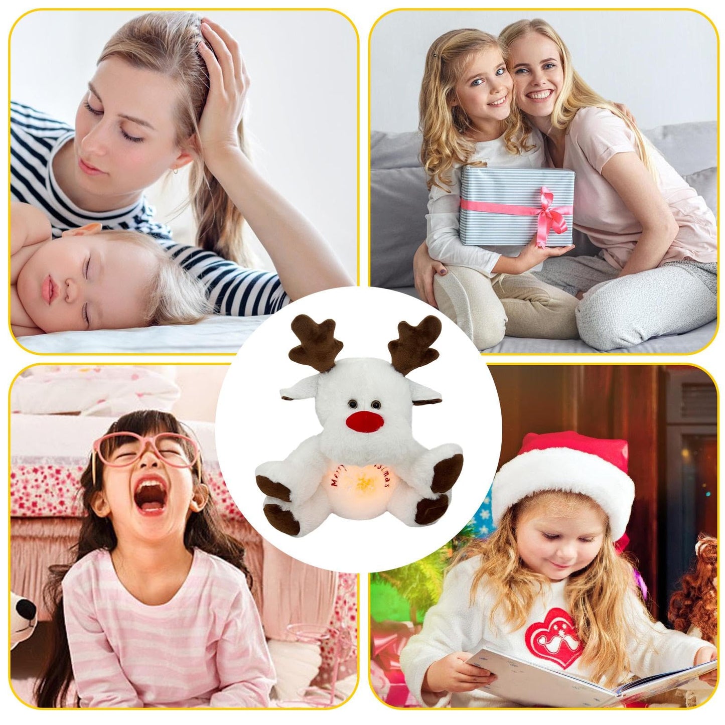 Peluche de Ciervo Navideño Anti Estrés